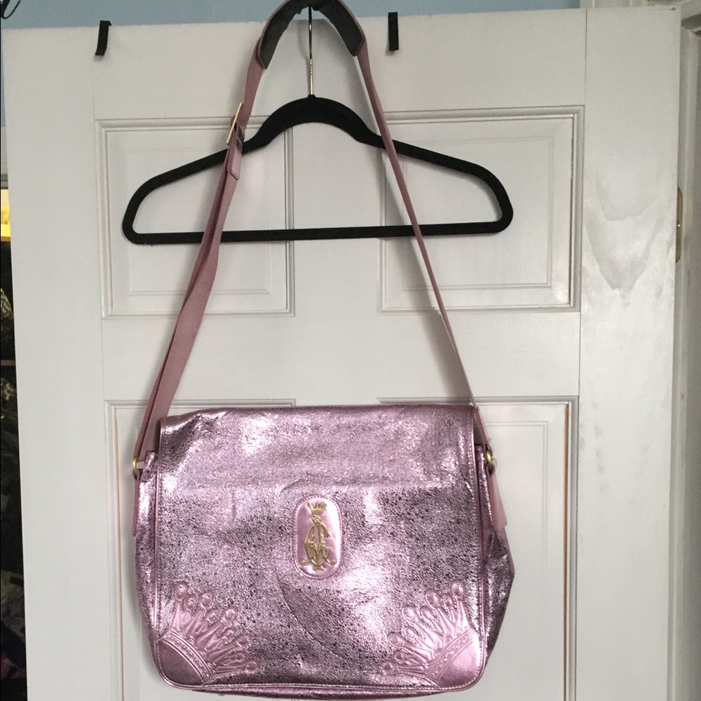 CHRISTIAN AUDIGIER METALLIC PINK BAG